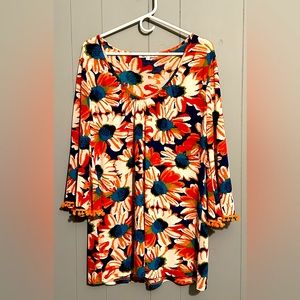 Long Flowered Top, Large